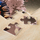 Gepersonaliseerde naam Motorcross Puzzel (Zijkant)