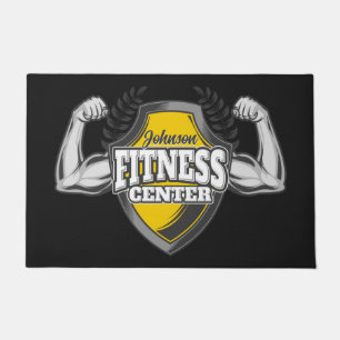 Gepersonaliseerde NAAM Musea Fitness Trainer Gym Deurmat