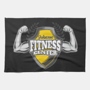 Gepersonaliseerde NAAM Musea Fitness Trainer Gym Theedoek