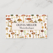 Gepersonaliseerde naam  Mushroom Visitekaartje Contactkaartje (Voorkant)