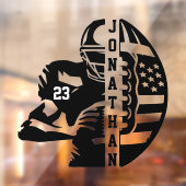Gepersonaliseerde Naam & Nummer Football Decal (Vel 2)