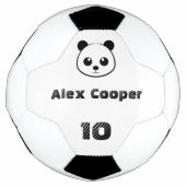Gepersonaliseerde Naam Nummer Glimlachende panda Voetbal (Voorkant)
