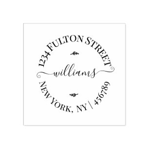 Gepersonaliseerde naam of Logo retouradres Rubberstempel