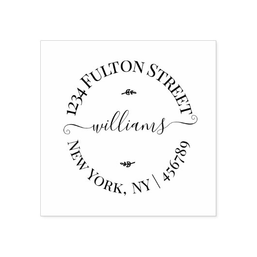 Gepersonaliseerde naam of Logo retouradres Rubberstempel (Afrduk)