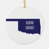 Gepersonaliseerde naam Oklahoma Keramisch Ornament (Voorkant)