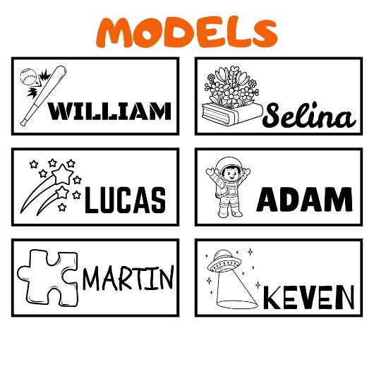 Gepersonaliseerde naam om schoolbenodigdheden te i zelfinktende stempel