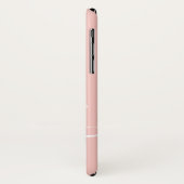Gepersonaliseerde naam Ombre Peach roze plain Case-Mate iPhone Case (Achterkant/links)