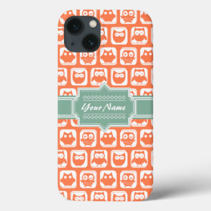 Gepersonaliseerde naam Oranje eigendom van Mint iPhone 13 Hoesje