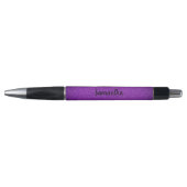 Gepersonaliseerde naam Paarse Glitter Pen (Voorkant)