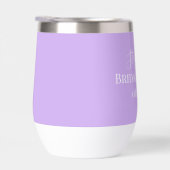 Gepersonaliseerde naam Paarse Script Monogram (Rechts)