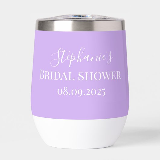 Gepersonaliseerde naam Paarse Script Monogram (Voorkant)