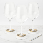 Gepersonaliseerde Naam Papier Wijnglas Labels (Set)