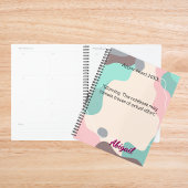 Gepersonaliseerde naam Pastel Wave afspraak Planner
