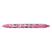 Gepersonaliseerde naam Pink Love Pen (Achterkant)