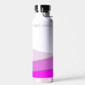 Gepersonaliseerde naam Pink Waves Waterfles (Links)