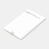 Gepersonaliseerde naam post-it® notes (Schuin)