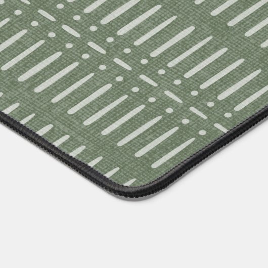 Gepersonaliseerde naam Sage Green Modern Boho Kant Bureaumat (Hoek)