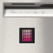 Gepersonaliseerde naam Sammy I Love Sammy  Magneet (Insitu (Vaatwasser))
