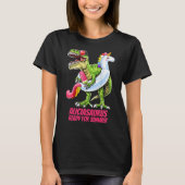 Gepersonaliseerde naam Saurus Cool T-Rex T-shirt (Voorkant)