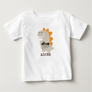 Gepersonaliseerde naam schattig dino peuter jongen