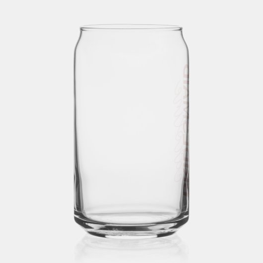 Gepersonaliseerde Naam Script Bruids Partij Voorke Blikvorm Glas (Rechts)