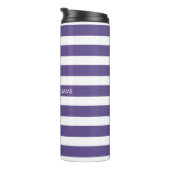 Gepersonaliseerde naam Script Monogram Thermosbeker (Geroteerd rechts)