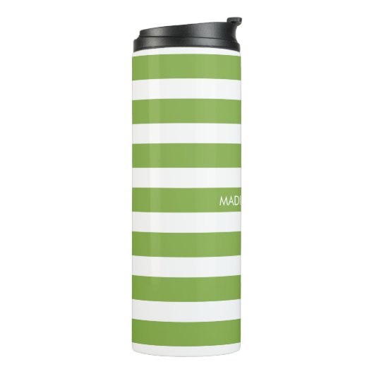Gepersonaliseerde naam Script Monogram Thermosbeker (Gedraaid links)
