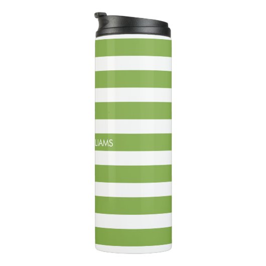 Gepersonaliseerde naam Script Monogram Thermosbeker (Geroteerd rechts)