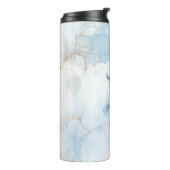 Gepersonaliseerde naam Script Monogram Thermosbeker (Gedraaid links)