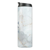 Gepersonaliseerde naam Script Monogram Thermosbeker (Geroteerd rechts)