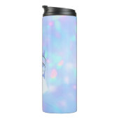 Gepersonaliseerde naam Script Monogram Thermosbeker (Geroteerd rechts)