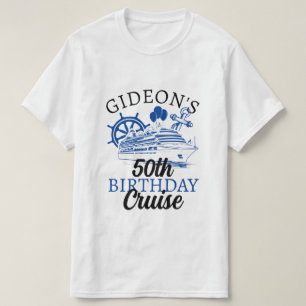 Gepersonaliseerde naam Ship Balloons Cruise Verjaa T-shirt