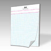 Gepersonaliseerde naam Small Square Graph Paper No Notitieblok