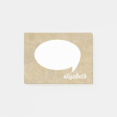 Gepersonaliseerde naam Talk Bubble Post-it® Notes (Voorkant)