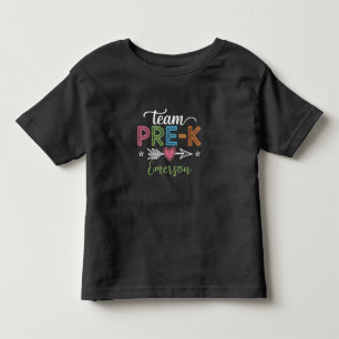 Gepersonaliseerde naam team Pre-K kleuterleidster  Kinder Shirts