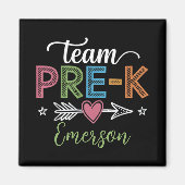 Gepersonaliseerde Naam Team Pre-K Pre-School Leraa Magneet (Voorkant)