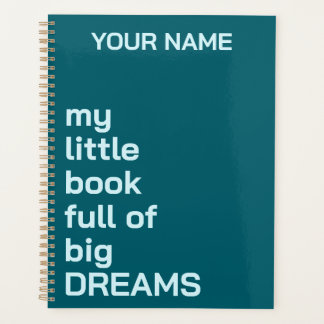 GEPERSONALISEERDE NAAM TEKST EENVOUDIGE STIJLVOLE PLANNER