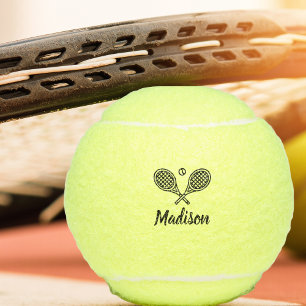 Gepersonaliseerde naam Tennisspeler Monogrammed Tennisballen