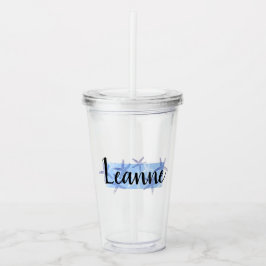 gepersonaliseerde naam tumbler acryl drinkbeker