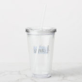 gepersonaliseerde naam tumbler acryl drinkbeker (Achterkant)