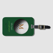 Gepersonaliseerde naam van de golfspeler bagagelabel (Voorkant (horizontaal))
