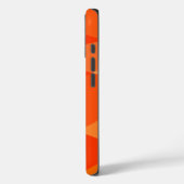 Gepersonaliseerde naam Vibrant rood Sinaasappel Ab Case-Mate iPhone Case (Achterkant / Links)