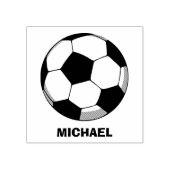 Gepersonaliseerde Naam Voetbal rubber stempel (Afrduk)