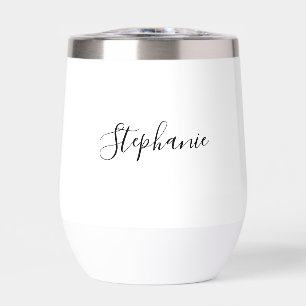 Gepersonaliseerde naam Zwart Script Monogram