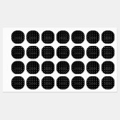 Gepersonaliseerde naam Zwart Wit Hart Speelse Kind Labels (Vel)