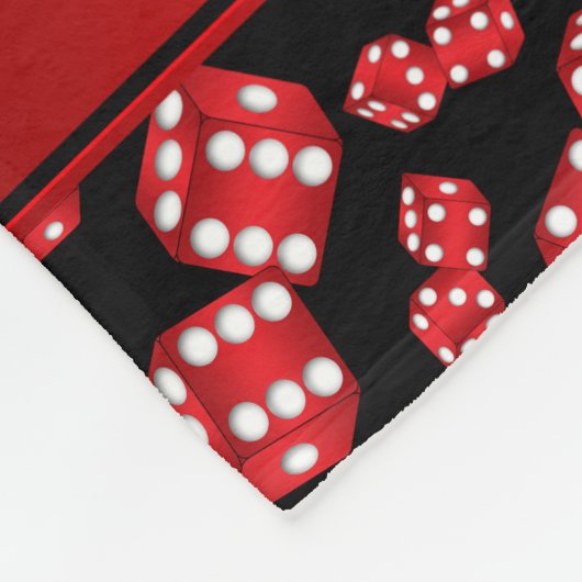 Gepersonaliseerde naam zwart-witpatroon fleece deken (Hoek)