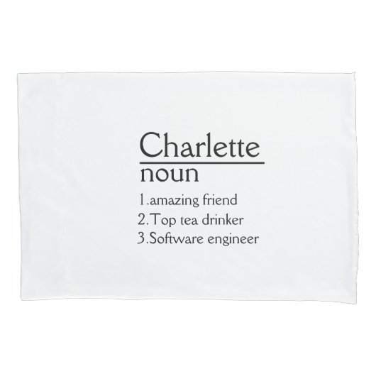 Gepersonaliseerde naamdefinitie-Kussensloop Kussensloop (Voorkant)