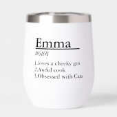 Gepersonaliseerde naamdefinitie zwart (Achterkant)