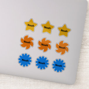Gepersonaliseerde naamstickers voor kinderen sticker
