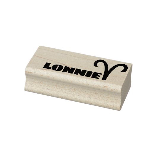 Gepersonaliseerde naamtekst voor Zodiac Sign Cool  Rubberstempel (Stempel)
